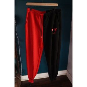 ZAFUL Men's Sweatpants Tapered Gym Running Workout Pants Cartoon Face L